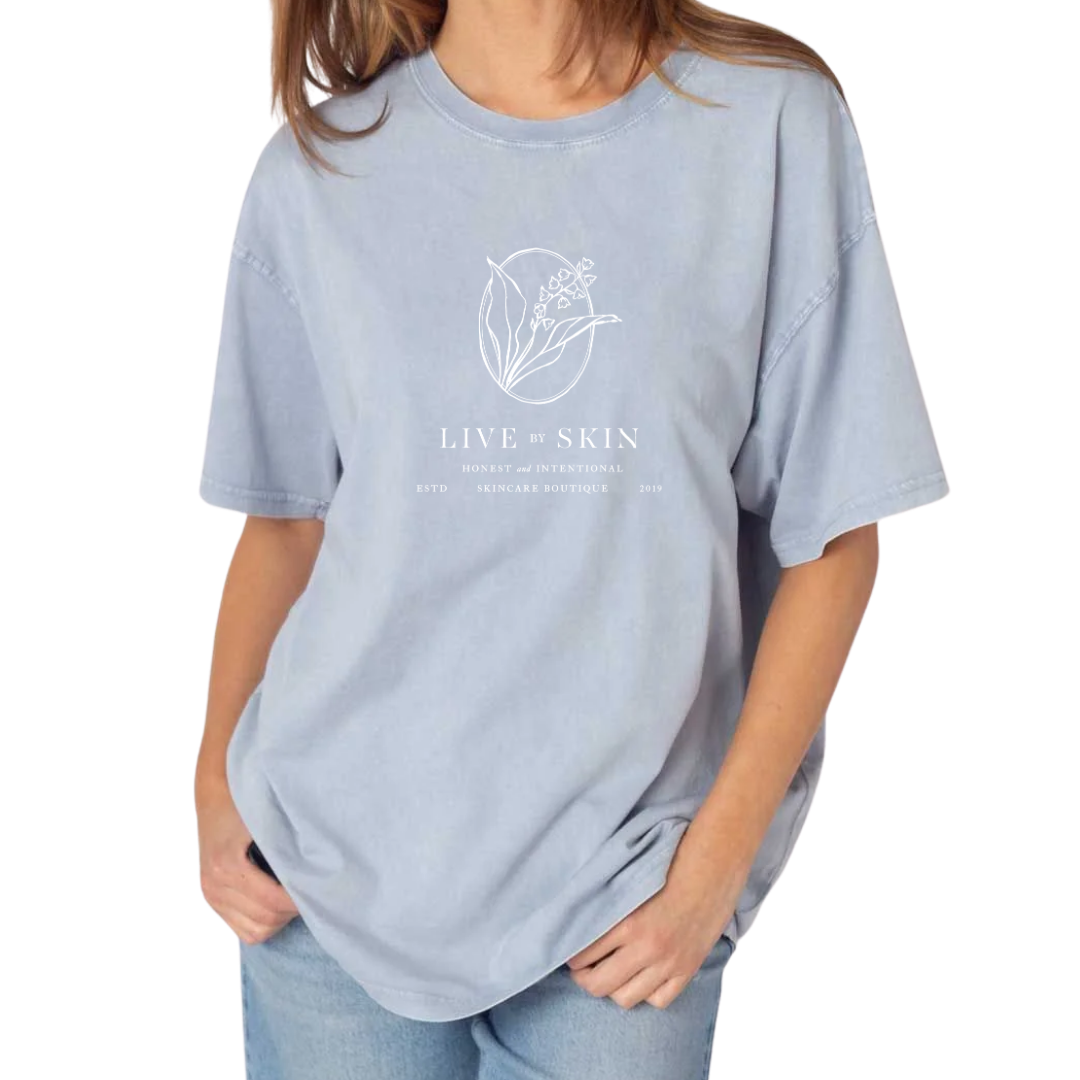 Live by Skin limited edition oversized cotton tee