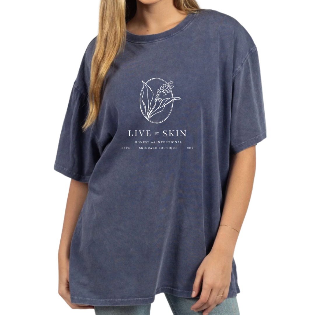 Live by Skin limited edition oversized cotton tee