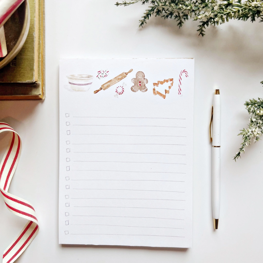 Emily Lex Studio holiday checklist notepad