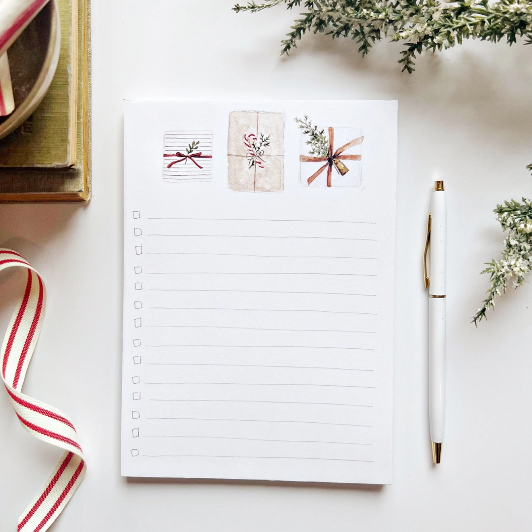 Emily Lex Studio holiday checklist notepad