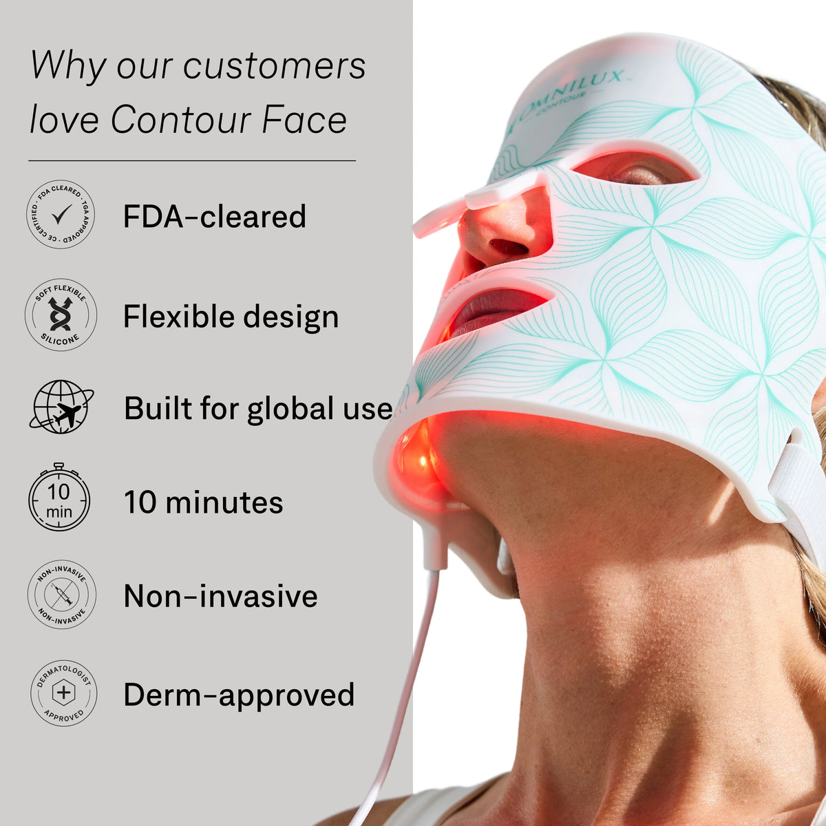 Omnilux Contour red light therapy mask