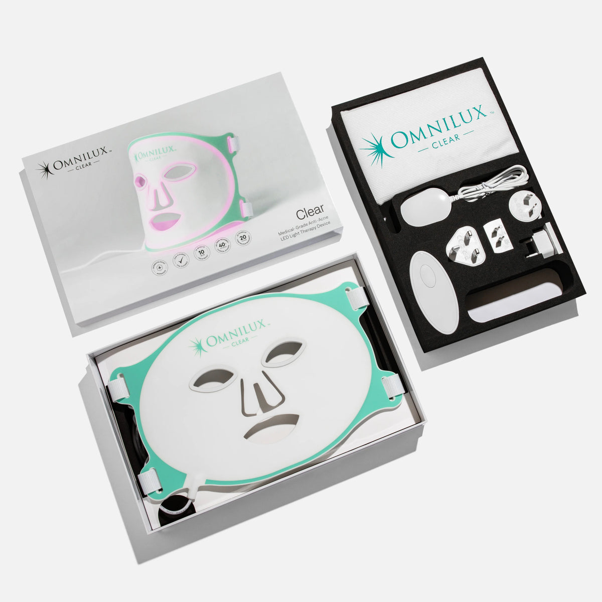 Omnilux Clear LED acne light therapy mask