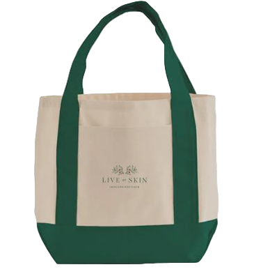 Live by Skin Holiday Tote Bag