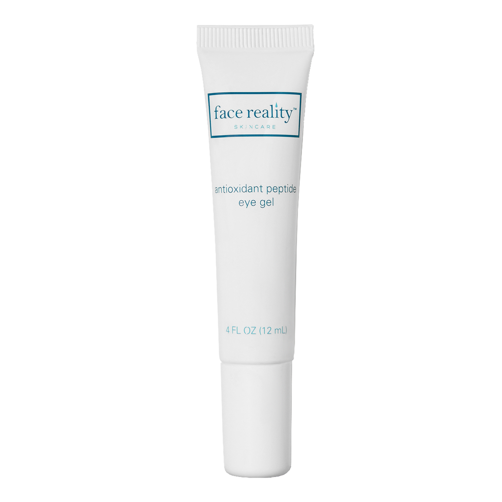 Finally, an eye treatment that is guaranteed safe for acne prone skin.  Face Reality's Antioxidant Peptide Eye Gel is an antioxidant rich eye gel that goes on smoothly (no tackiness) and revives the under-eye area. Live by Skin