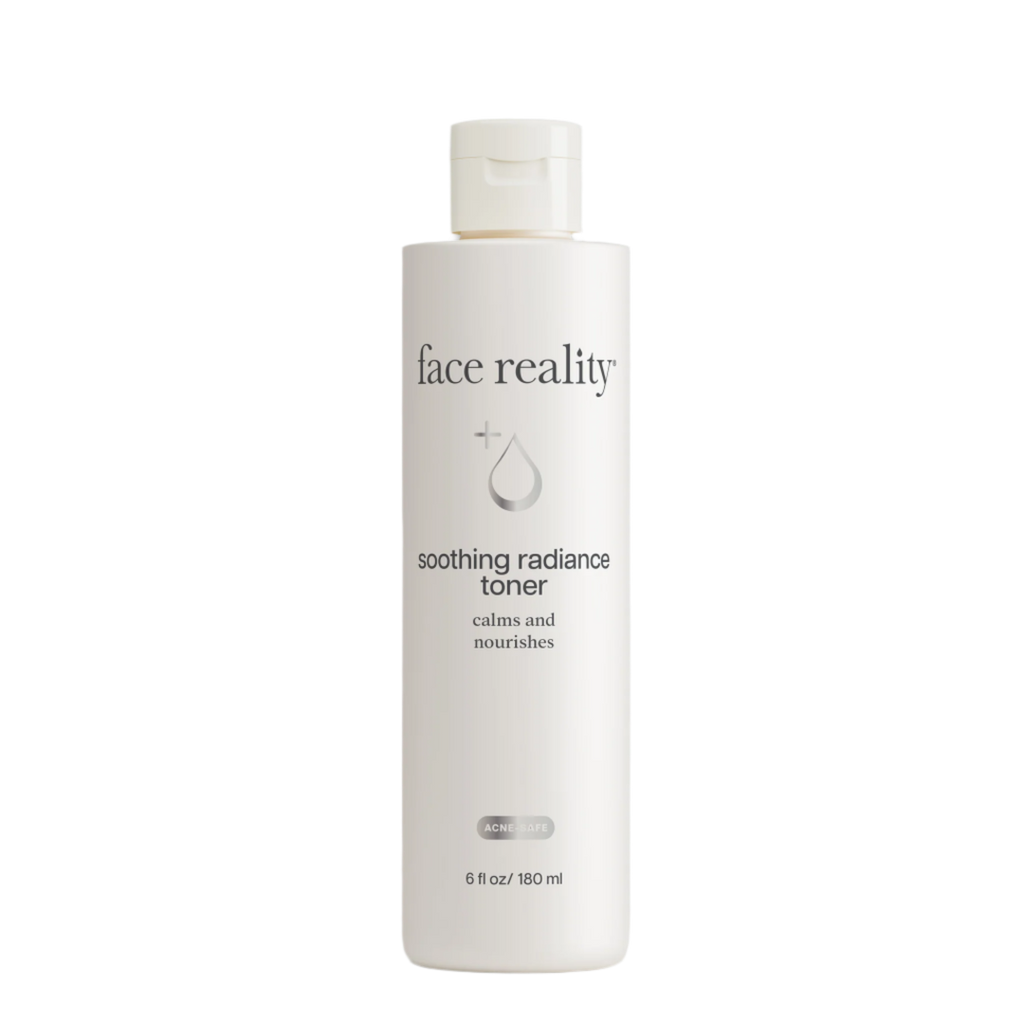 Soothing Radiance Toner bridges the gap between cleansing and treatment, optimizing the state of skin for better results, while minimizing the appearance redness and restoring natural radiance. Infused with revitalizing ingredients, this restorative step transforms skin. Developed with acne-prone clients in mind, our non-comedogenic formula leaves complexions more luminous, balanced, and receptive to the care that follows. Woburn, MA, Acne Facial, Live by Skin