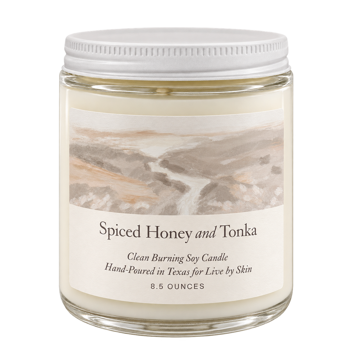 Live by Skin Spiced Honey and Tonka soy candle