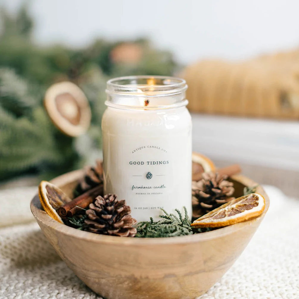 good tidings candle | antique candle company